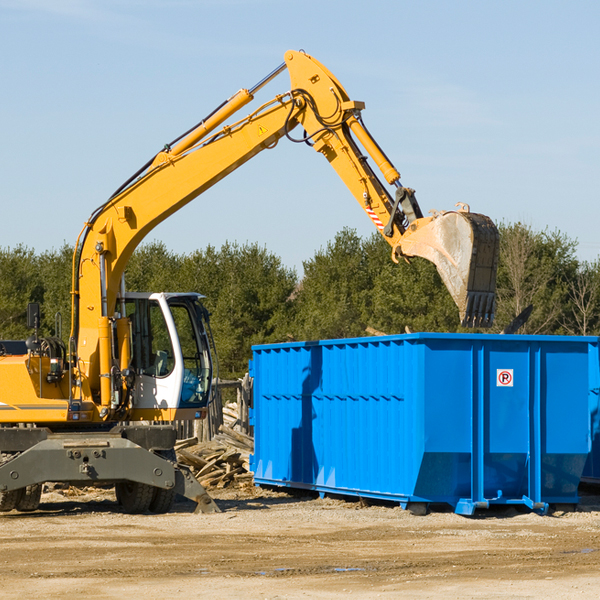 are there any restrictions on where a residential dumpster can be placed in Lometa TX